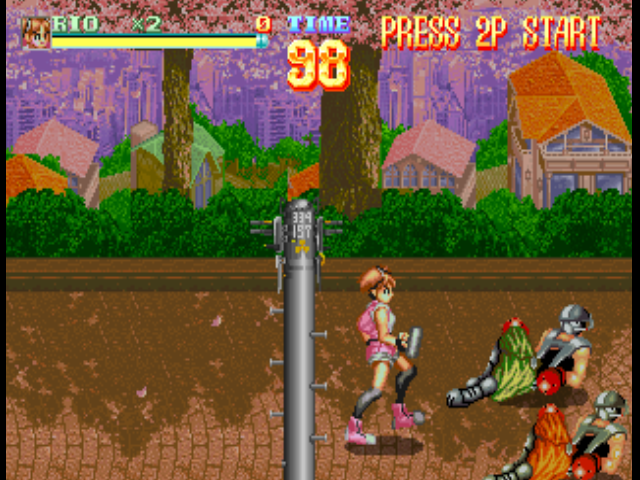Nekketsu Oyako screenshot 4 for Sega Saturn